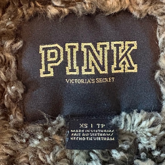 Y2K vintage Victoria's Secret Black Hoodie fur lined with Glitter Accents - Picture 8 of 8